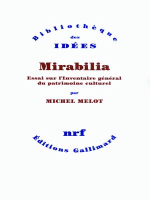 cover image of Mirabilia. Essai sur l'Inventaire général du patrimoine culturel